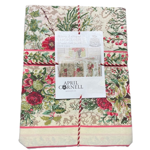 April Cornell Other - April Cornell Merry Antique Pattern Fabric 70" Round Tablecloth